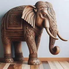 Wooden Elephant, Wooden Handicrafts, 