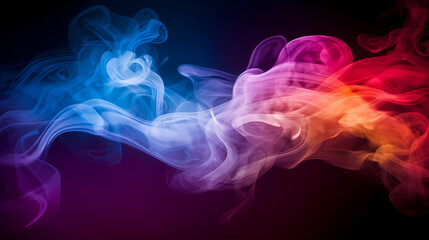 Obraz premium Colorful bokeh and smoke background