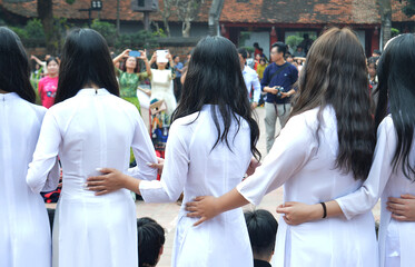 School class at Temple of Literature