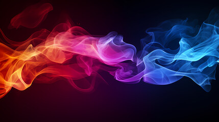 Fototapeta premium Colorful bokeh and smoke background