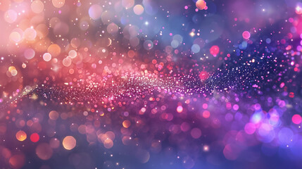 Magical Abstract Bokeh in Purple and Pink Tones