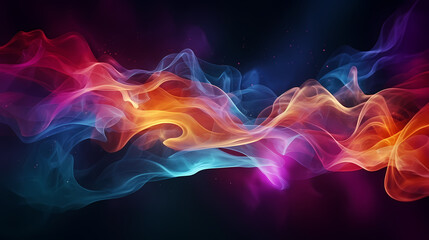 Fototapeta premium Colored smoky light