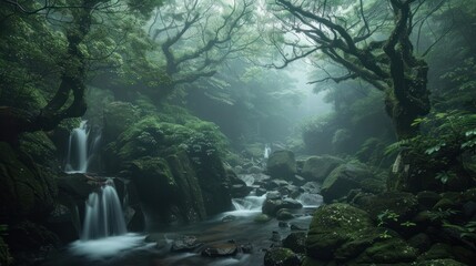 Yakushima Forest - obrazy, fototapety, plakaty