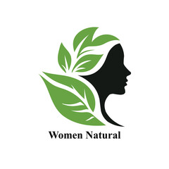 a women natural logo on white background