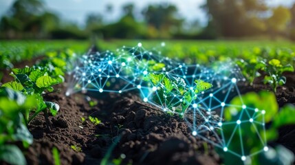 A smart agricultural setup integrating IoT and Industrial