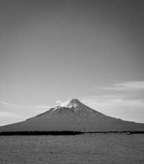 El pico de la montaña