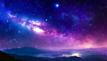 Naklejka premium starry night sky