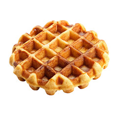 Belgian waffle. isolated on transparent background.
