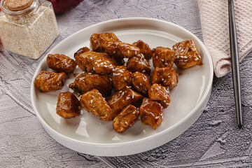 Chicken fillet with soya teriyaki sauce