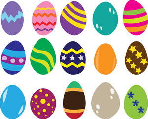 Easter eggs icon isolated on white vector illustration.