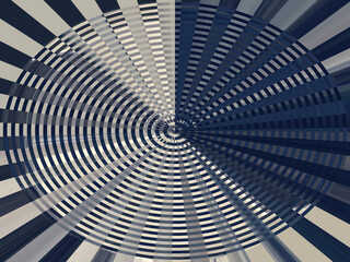 horizontal abstract design with spiraling circular symmetrical lines. illusion of energy and...