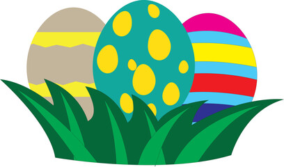 Easter eggs icon isolated on white vector illustration. EPS10.