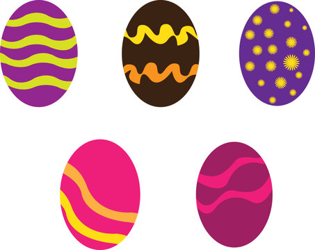 Easter eggs icon isolated on white vector illustration. EPS10.