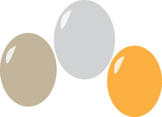 Easter eggs icon isolated on white vector illustration.