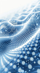 Blue Digital mesh wave background 006