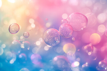 Pastel pink bubble background 007