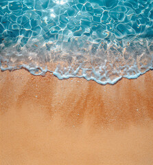 Fototapeta na wymiar water and sand beach waves texture background 003