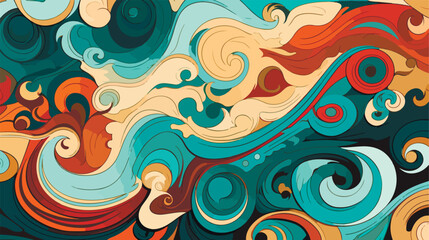 Abstract beautiful colored vector patterns. Seamless pattern background.