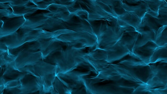 Abstract blue water or smoke background animation, concept, ideas, 4k