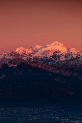 Naklejka premium Massif du mont blanc