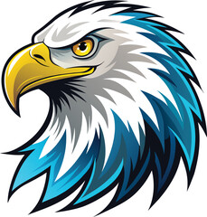 American bald eagle mascot logo,  eagle Esport vector logo, eagle icon, eagle head,
