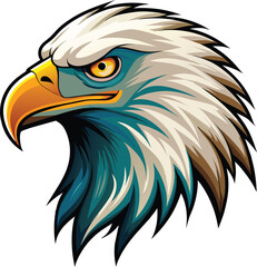 American bald eagle mascot logo,  eagle Esport vector logo, eagle icon, eagle head,