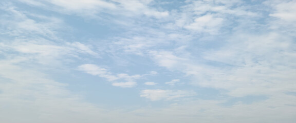 Natural and cloudy fresh blue sky background. Natural sky beautiful blue and white texture background. blue sky with cloud. sky with white clouds as background or texture
