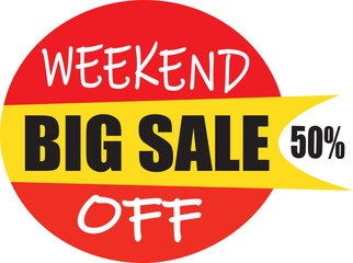 Big sale offer banner 50% off