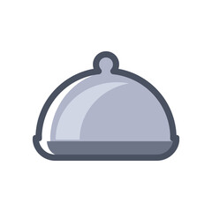 tray food icon design vector template