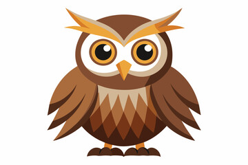 owl white background vector 4.eps