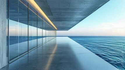 Ocean View From Inside a Building