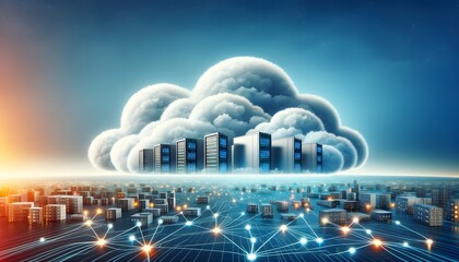 Global connectivity of cloud computing services, integration of modern technology.