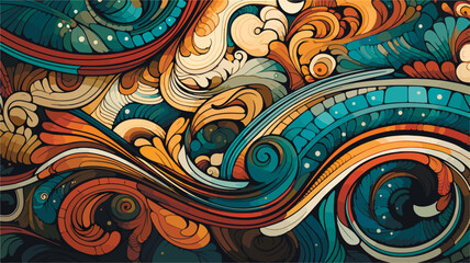 Abstract beautiful colored vector patterns. Seamless pattern background.