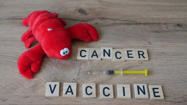 Cancer vaccine idea. Cancer treatment called immunotherapy.