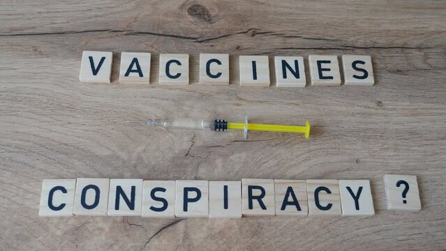 Vaccines conspiracy question idea. Conspiracy idea of depopulation or pulation control through vaccines.
