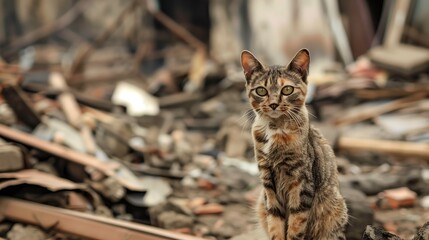 Pet cats killed in wars, deforestation and natural disasters