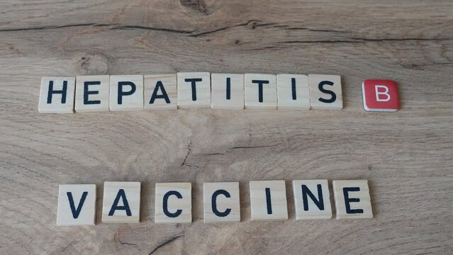 Hepatitis B Vaccination concept - liver disease caused by the hepatitis B virus (HBV)