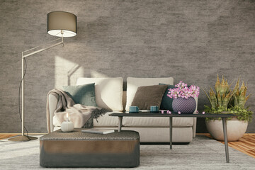 interior design, sofa room, Sophisticated Comfort, Luxurious Sofas Amid Unique Interior and Wall Artistry