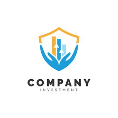 Financial Investment Statistic Graphic Chart logo design