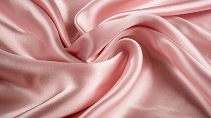 Obraz premium Elegant pastel silk fabric background with smooth waves for fashion and luxury branding