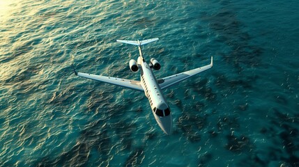 Jet Over Turquoise Waters - 761721161