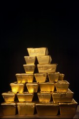 Golden Bars Pyramid - 761721529