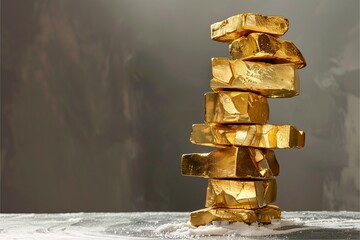 Precious Gold Bar Tower