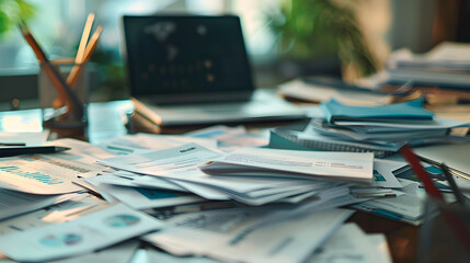 Detailed Display of Important Documents Representing Various Aspects of a Business