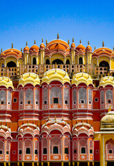 Hawa Mahal, Jaipur , Rajasthan a close up 