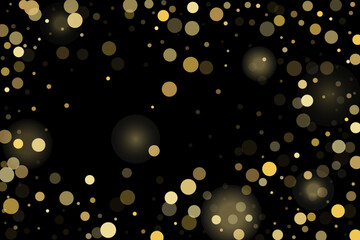 Gold glitter confetti, great design for any purpose. Party decor.