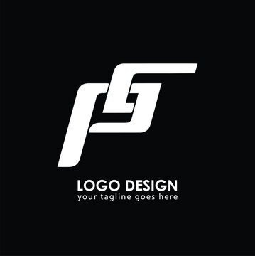 PS PC Logo Design, Creative Minimal Letter PC PS Monogram