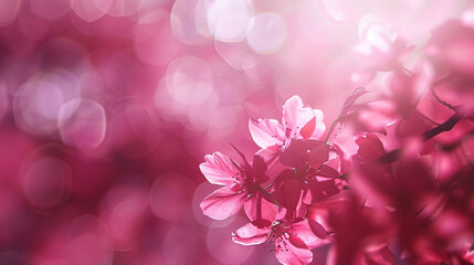Blurred background of elegant, bright pink in soft focus