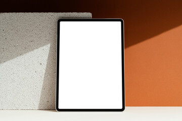 Digital tablet mockup with blank copy space screen
