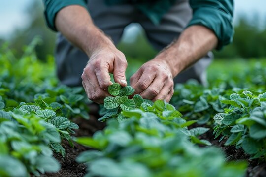Farmers exhibit sustainable crop management at an organic farming field day
